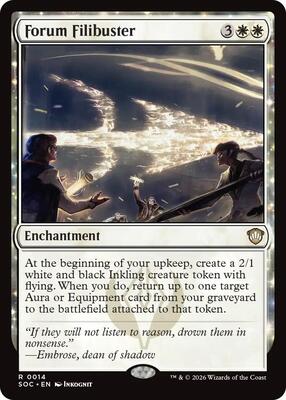 Forum Filibuster card from Commander: Secrets of Strixhaven