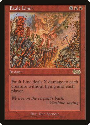Fault Line card from Urza's Saga