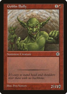 Goblin Bully card from Portal