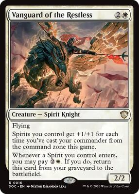 Vanguard of the Restless card from Commander: Secrets of Strixhaven