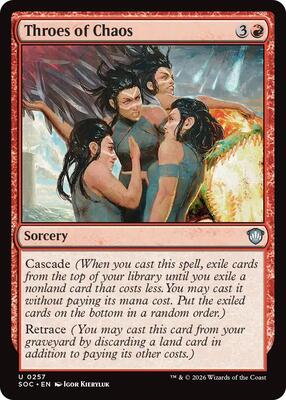 Throes of Chaos card from Commander: Secrets of Strixhaven