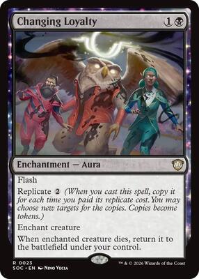 Changing Loyalty card from Commander: Secrets of Strixhaven