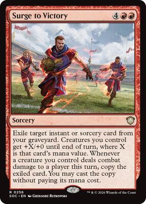 Surge to Victory card from Commander: Secrets of Strixhaven