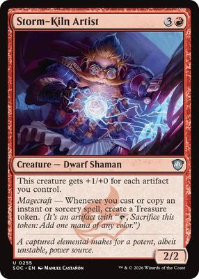 Storm-Kiln Artist card from Commander: Secrets of Strixhaven