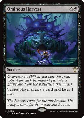Ominous Harvest card from Commander: Secrets of Strixhaven