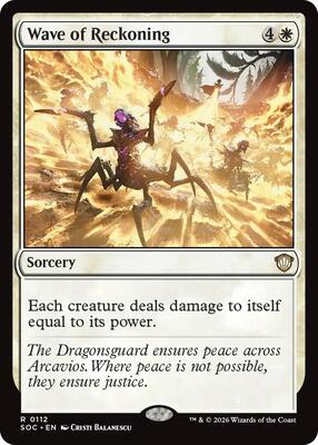 Wave of Reckoning card from Commander: Secrets of Strixhaven