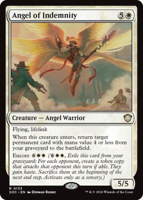 Angel of Indemnity card from Commander: Secrets of Strixhaven