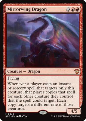 Mirrorwing Dragon card from Commander: Secrets of Strixhaven