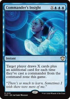 Commander's Insight card from Commander: Secrets of Strixhaven