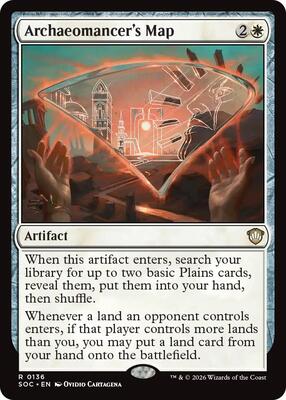 Archaeomancer's Map card from Commander: Secrets of Strixhaven