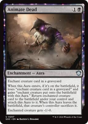 Animate Dead card from Commander: Secrets of Strixhaven