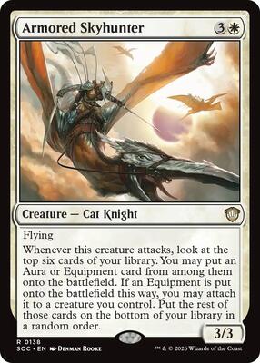 Armored Skyhunter card from Commander: Secrets of Strixhaven
