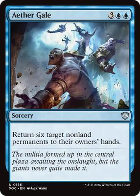 Aether Gale card from Commander: Secrets of Strixhaven
