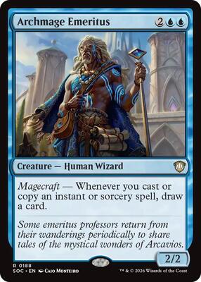 Archmage Emeritus card from Commander: Secrets of Strixhaven