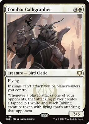 Combat Calligrapher card from Commander: Secrets of Strixhaven