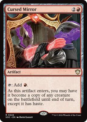 Cursed Mirror card from Commander: Secrets of Strixhaven