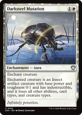 Darksteel Mutation card from Commander: Secrets of Strixhaven