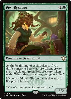 Pest Rescuer card from Commander: Secrets of Strixhaven