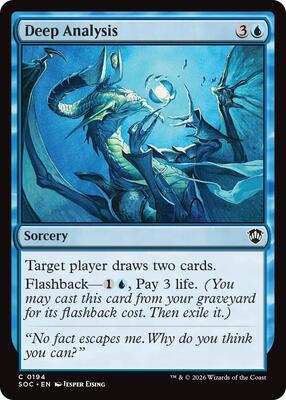 Deep Analysis card from Commander: Secrets of Strixhaven
