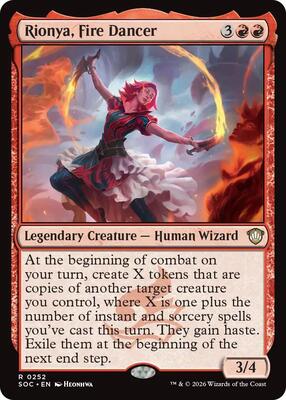 Rionya, Fire Dancer card from Commander: Secrets of Strixhaven