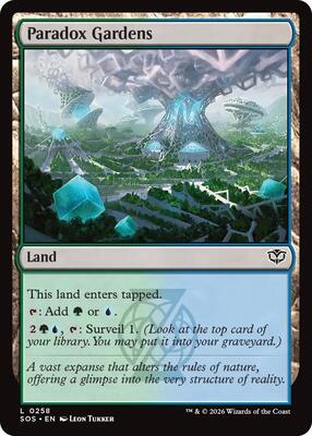 Paradox Gardens card from Secrets of Strixhaven