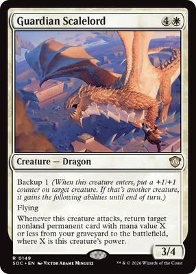 Guardian Scalelord card from Commander: Secrets of Strixhaven