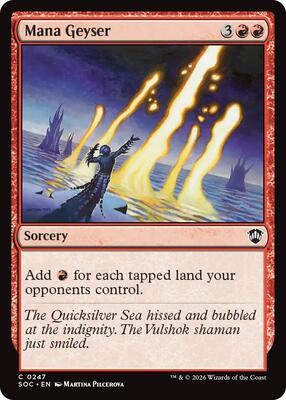 Mana Geyser card from Commander: Secrets of Strixhaven