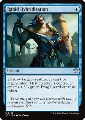 Rapid Hybridization card from Commander: Secrets of Strixhaven
