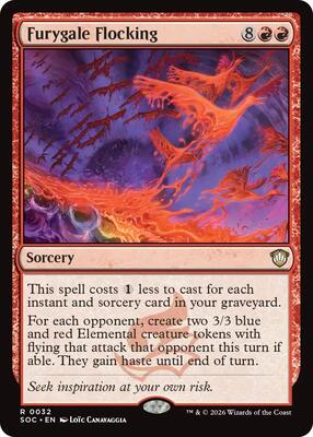 Furygale Flocking card from Commander: Secrets of Strixhaven