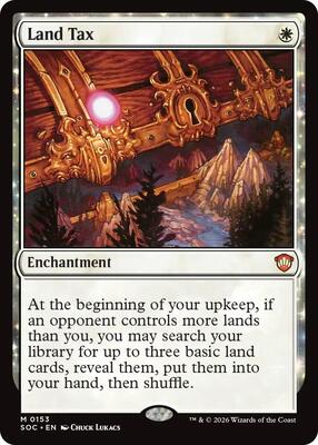 Land Tax card from Commander: Secrets of Strixhaven