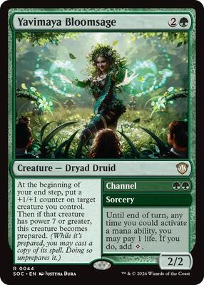 Yavimaya Bloomsage card from Commander: Secrets of Strixhaven
