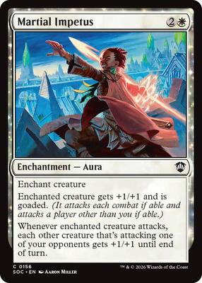 Martial Impetus card from Commander: Secrets of Strixhaven