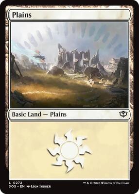 Plains (0272) card from Secrets of Strixhaven