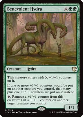 Benevolent Hydra card from Commander: Secrets of Strixhaven