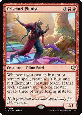 Prismari Pianist card from Commander: Secrets of Strixhaven