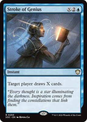 Stroke of Genius card from Commander: Secrets of Strixhaven