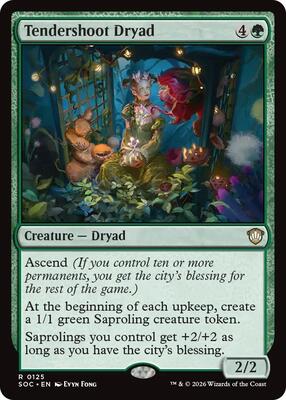 Tendershoot Dryad card from Commander: Secrets of Strixhaven