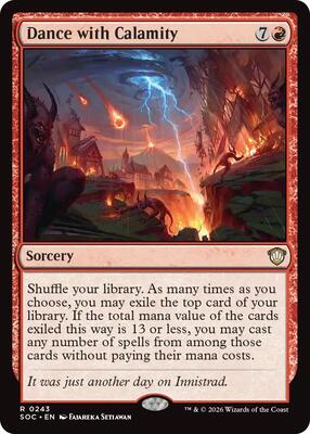 Dance with Calamity card from Commander: Secrets of Strixhaven