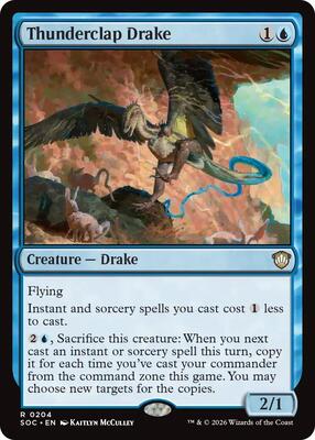 Thunderclap Drake card from Commander: Secrets of Strixhaven