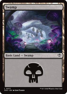 Swamp (0277) card from Secrets of Strixhaven