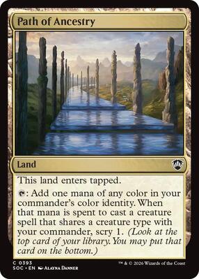 Path of Ancestry card from Commander: Secrets of Strixhaven