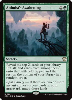 Animist's Awakening card from Commander: Secrets of Strixhaven