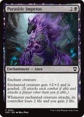 Parasitic Impetus card from Commander: Secrets of Strixhaven