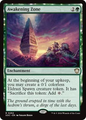 Awakening Zone card from Commander: Secrets of Strixhaven