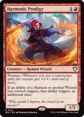 Harmonic Prodigy card from Commander: Secrets of Strixhaven