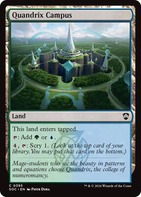 Quandrix Campus card from Commander: Secrets of Strixhaven