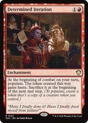 Determined Iteration card from Commander: Secrets of Strixhaven