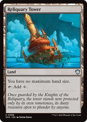 Reliquary Tower card from Commander: Secrets of Strixhaven
