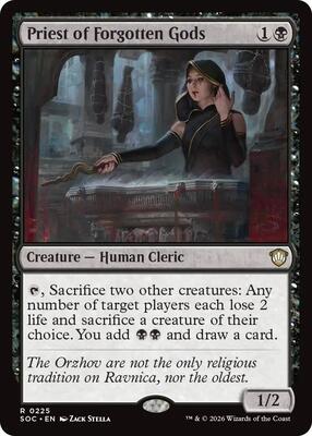 Priest of Forgotten Gods card from Commander: Secrets of Strixhaven
