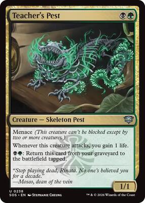 Teacher's Pest card from Secrets of Strixhaven